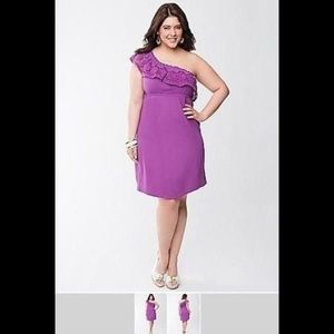 Lane Bryant Crochet One Shoulder Dress 22-24